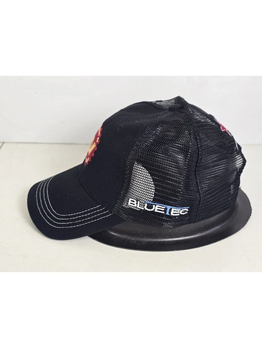 Western Star Trucks Mesh Hat Cap Strapback Black Adjustable Bluetec New